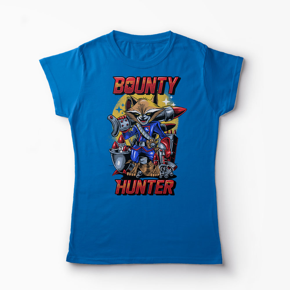 Tricou Rocket Raccoon - Femei-Albastru Regal